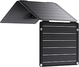 21W Solar Panel Charger BigBlue SolarPowa 20 Portable Solar Charger with USB-A/USB-C Ports, IP68 Waterproof, High-Efficiency Lightweight Foldable Solar Panels for Phones, Tablets, Camping, Backpacking